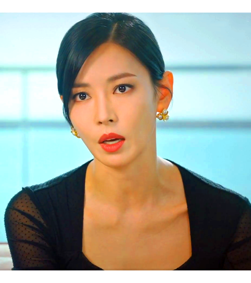 Penthouse 2 Cheon Seo-jin (Kim So-yeon) Inspired Earrings 009 - ONE SIZE ONLY / Gold - Earrings