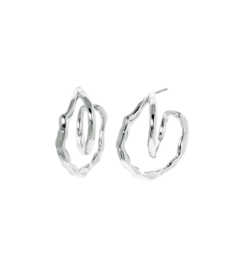 Penthouse 2 Cheon Seo-jin (Kim So-yeon) Inspired Earrings 021 - ONE SIZE ONLY / Silver - Earrings