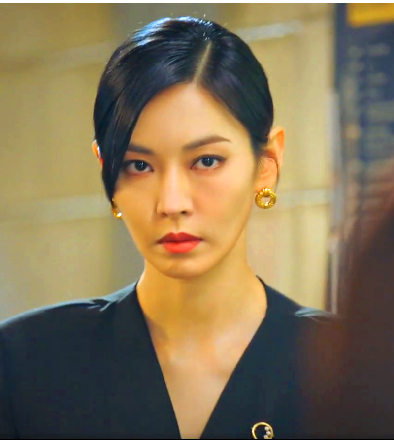 Penthouse 2 Cheon Seo-jin (Kim So-yeon) Inspired Earrings 025 - ONE SIZE ONLY / Gold - Earrings