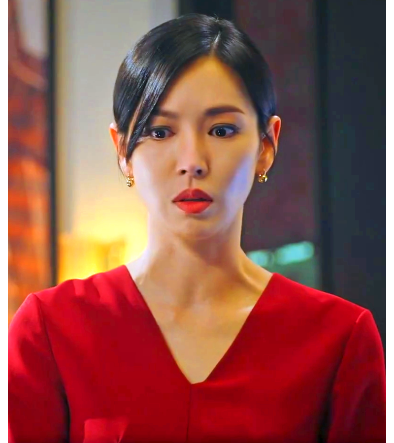 Penthouse 2 Cheon Seo-jin (Kim So-yeon) Inspired Earrings 031 - ONE SIZE ONLY / Gold - Earrings