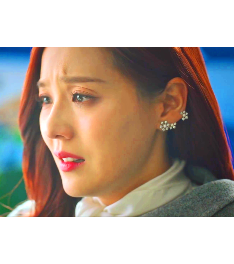 Penthouse 2 Oh Yoon-hee (Eugene) Inspired Earrings 002 - ONE SIZE ONLY / Silver - Earrings
