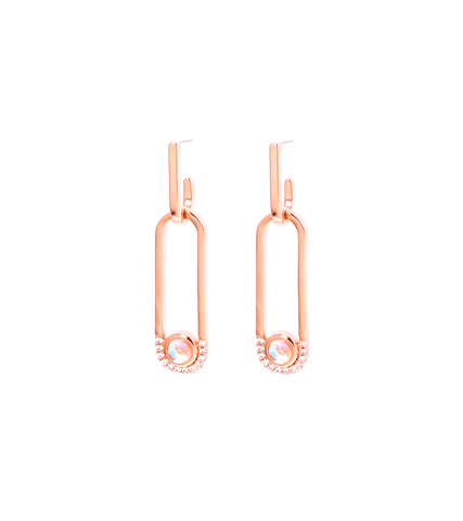 Penthouse 2 Oh Yoon-hee (Eugene) Inspired Earrings 006 - ONE SIZE ONLY / Rose Gold - Earrings