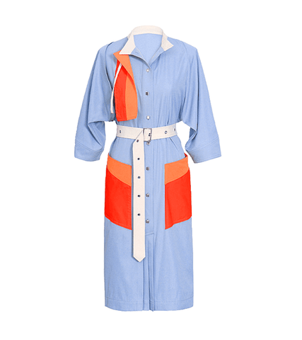 Penthouse 2 Shim Su-ryeon (Lee Ji-ah) Inspired Dress 001 - S / Blue-Gray - Dresses