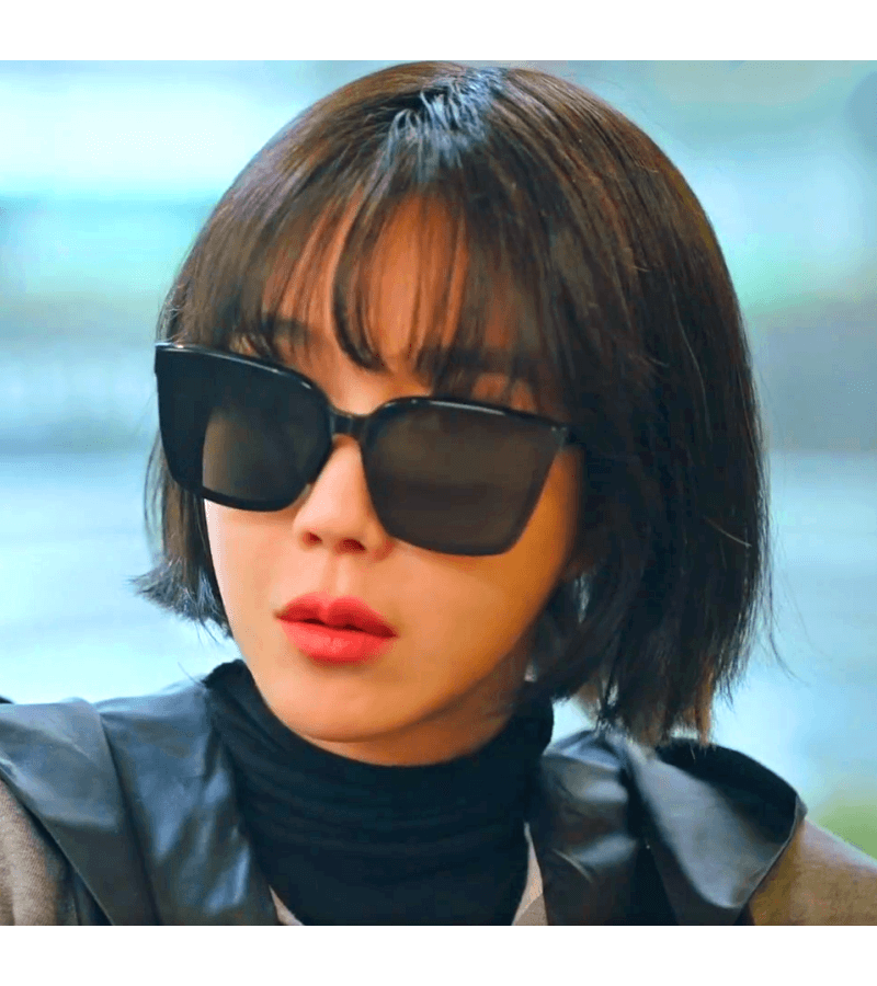 Penthouse 2 Shim Su-ryeon (Lee Ji-ah) Inspired Sunglasses 002 - ONE SIZE ONLY / Black - Sunglasses