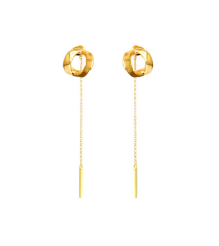 The Spies Who Loved Me Yoo In-na Inspired Earrings 006 - ONE SIZE ONLY / Gold - Earrings