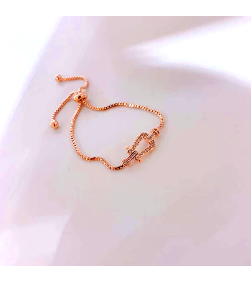 Penthouse 3 Shim Su-ryeon (Lee Ji-ah) Inspired Bracelet 002 - Adjustable Slider Clasp / ONE SIZE ONLY (Adjustable) / Rose Gold - Bracelet