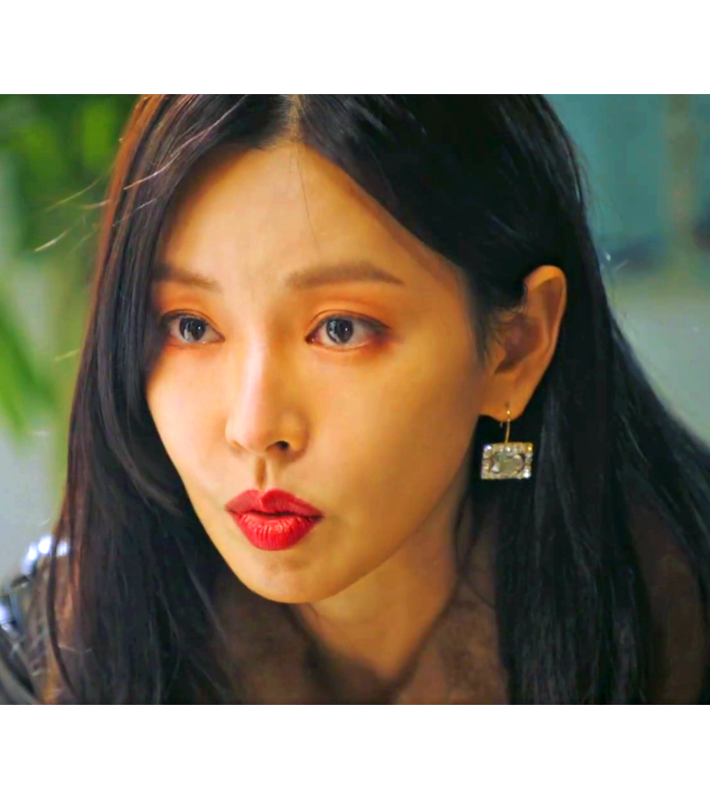 The Penthouse Kim So-yeon Inspired Earrings 004 - ONE SIZE ONLY / Black - Earrings