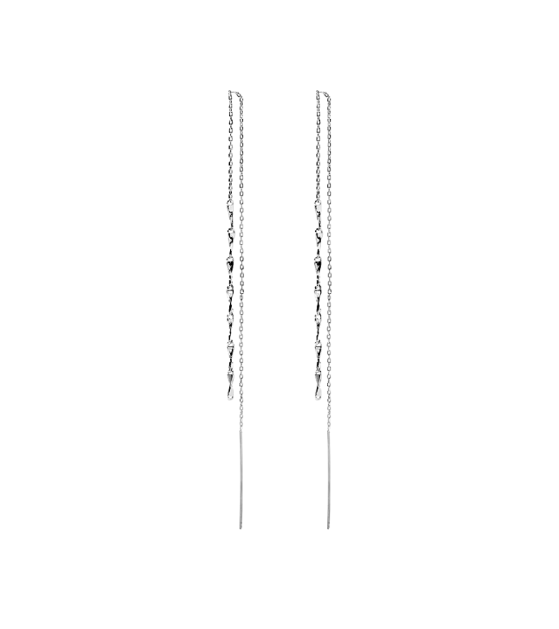 The Penthouse Kim So-yeon Inspired Earrings 005 - ONE SIZE ONLY / Silver - Earrings