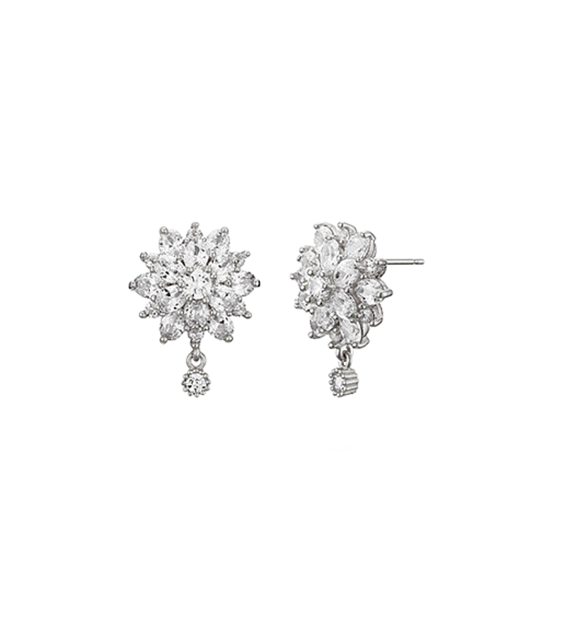 The Penthouse Kim So-yeon Inspired Earrings 020 - ONE SIZE ONLY / Silver - Earrings
