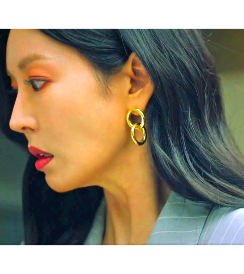 The Penthouse Kim So-yeon Inspired Earrings 023 - ONE SIZE ONLY / Gold - Earrings