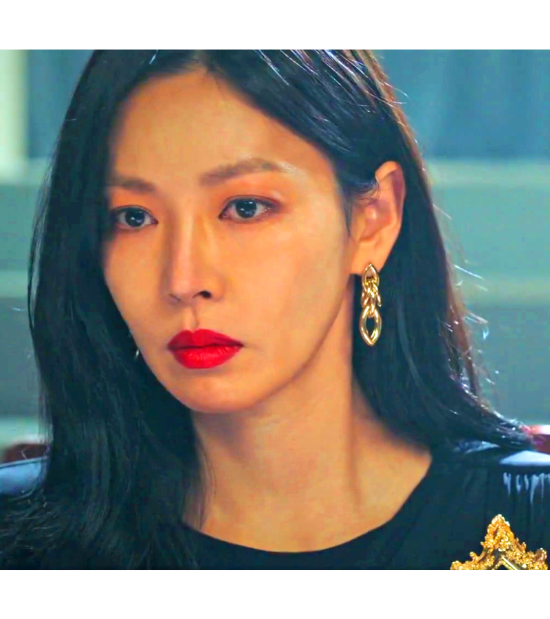 Penthouse Kim So-yeon Inspired Earrings 028 - ONE SIZE ONLY / Gold - Earrings