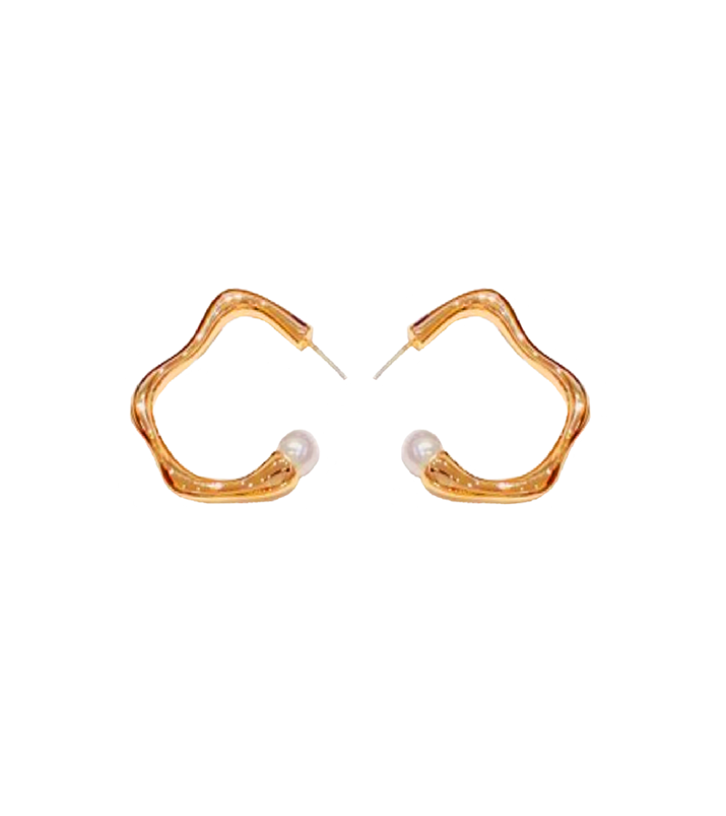 Penthouse Kim So-yeon Inspired Earrings 030 - ONE SIZE ONLY / Gold - Earrings