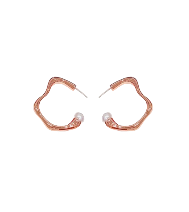 Penthouse Kim So-yeon Inspired Earrings 030 - ONE SIZE ONLY / Rose Gold - Earrings