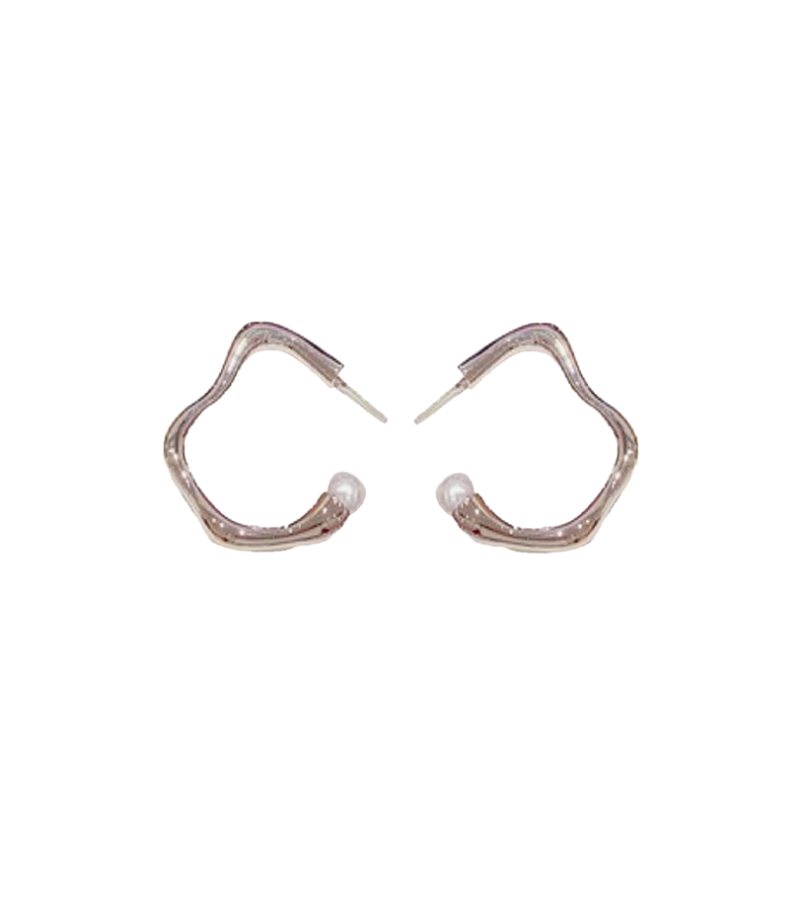 Penthouse Kim So-yeon Inspired Earrings 030 - ONE SIZE ONLY / Silver - Earrings