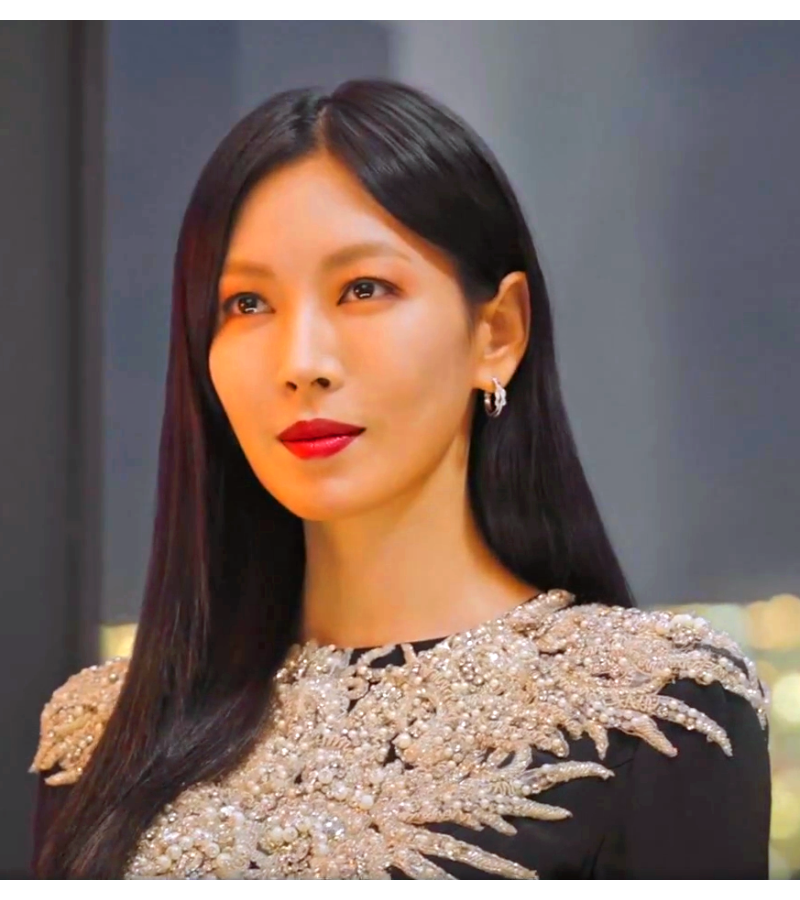 Penthouse Kim So-yeon Inspired Earrings 038 - ONE SIZE ONLY / Silver - Earrings