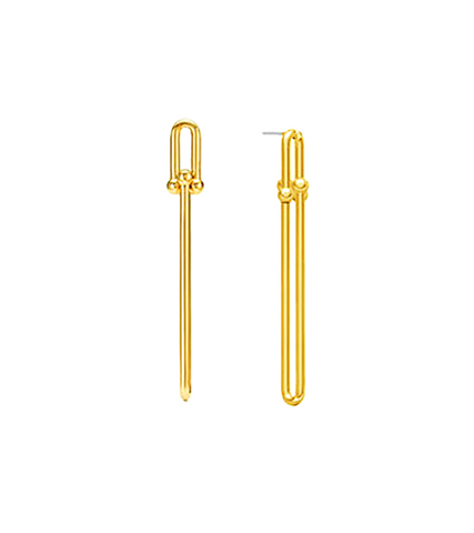 The Penthouse Lee Ji-ah Inspired Earrings 001 - ONE SIZE ONLY / Gold - Earrings