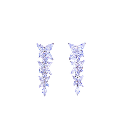 Penthouse Lee Ji-ah Inspired Earrings 008 - ONE SIZE ONLY / Silver - Earrings