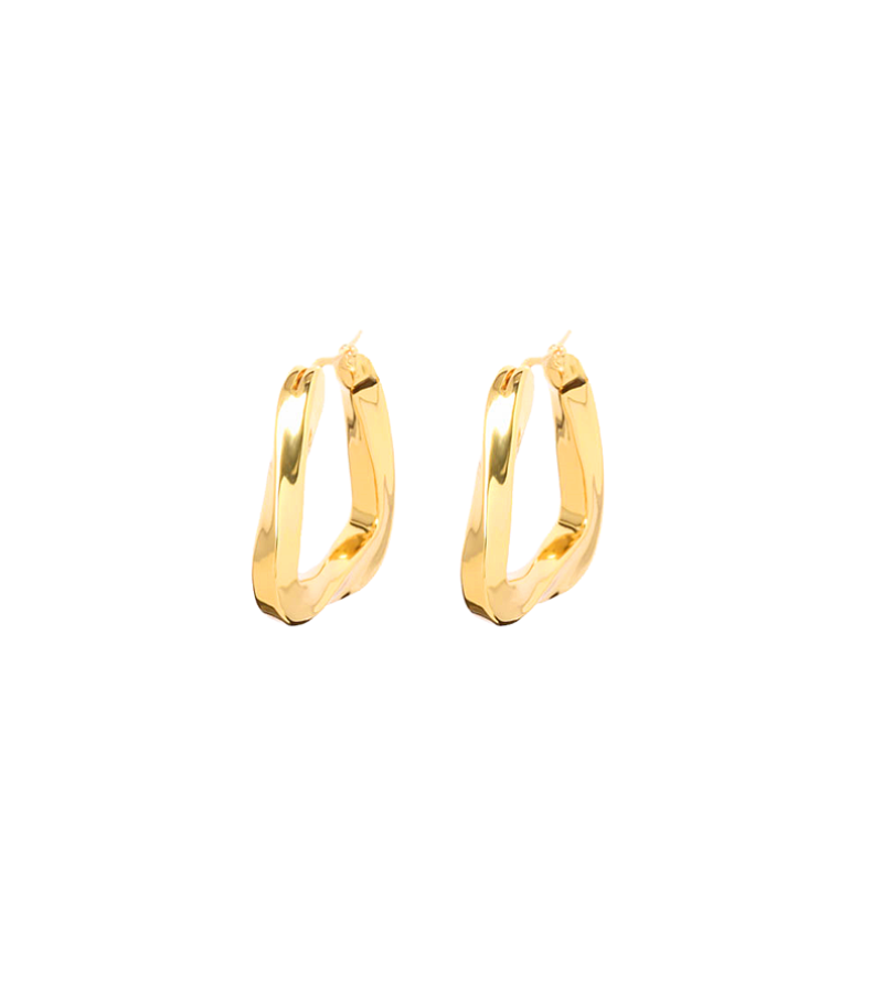 Penthouse Lee Ji-ah Inspired Earrings 012 - ONE SIZE ONLY / Gold - Earrings