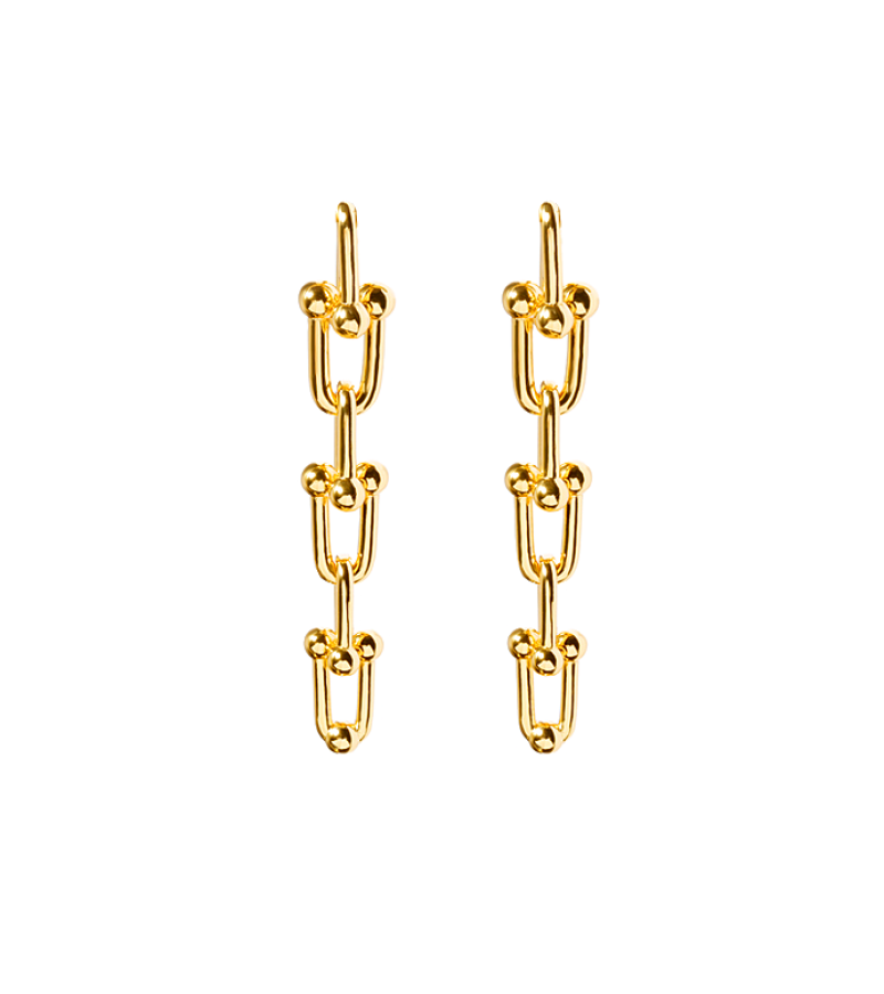 Penthouse Lee Ji-ah Inspired Earrings 014 - ONE SIZE ONLY / Gold - Earrings