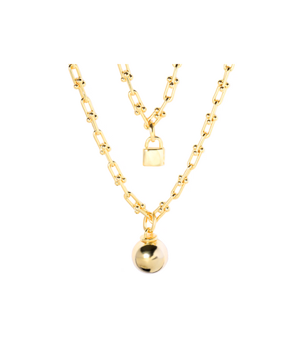 Penthouse Lee Ji-ah Inspired Necklace 003 - ONE SIZE ONLY / Gold - Necklace