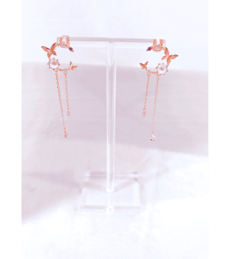 Purple Butterfly Fairy Korean Earrings [Valentine’s Day Collection] - Earrings