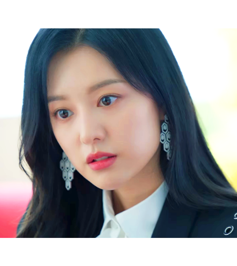 Queen of Tears Hong Hae-In (Kim Ji-won) Inspired Earrings 004 - ONE SIZE ONLY / Silver - Earrings