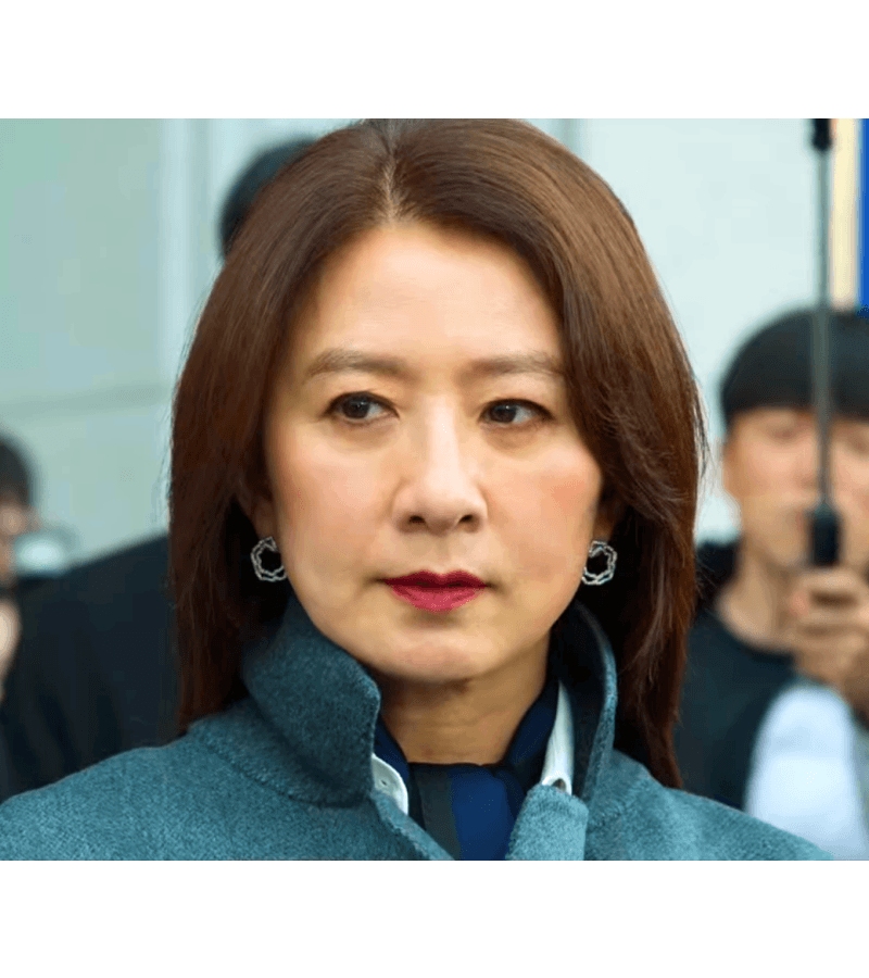 Queenmaker Hwang Do-Hee (Kim Hee-Ae) Inspired Earrings 001 - ONE SIZE ONLY / Silver - Earrings