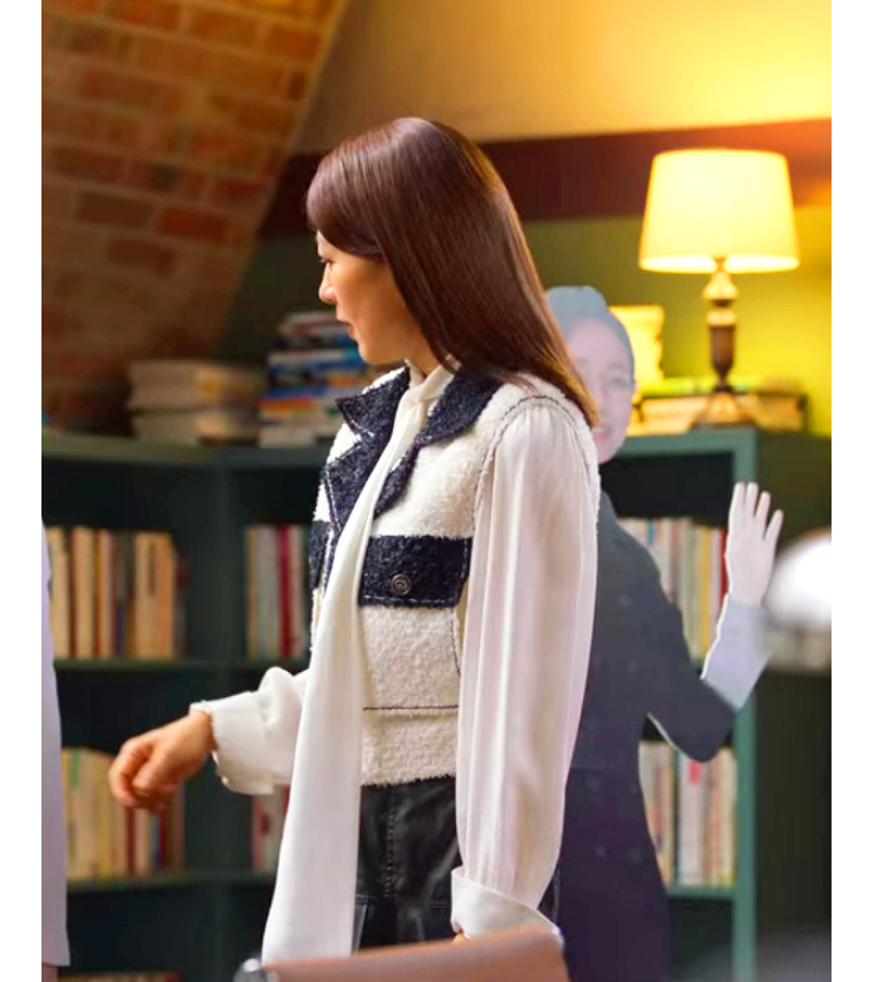 Queenmaker Hwang Do-Hee (Kim Hee-Ae) Inspired Vest 002 - ONE SIZE ONLY / White - Vests