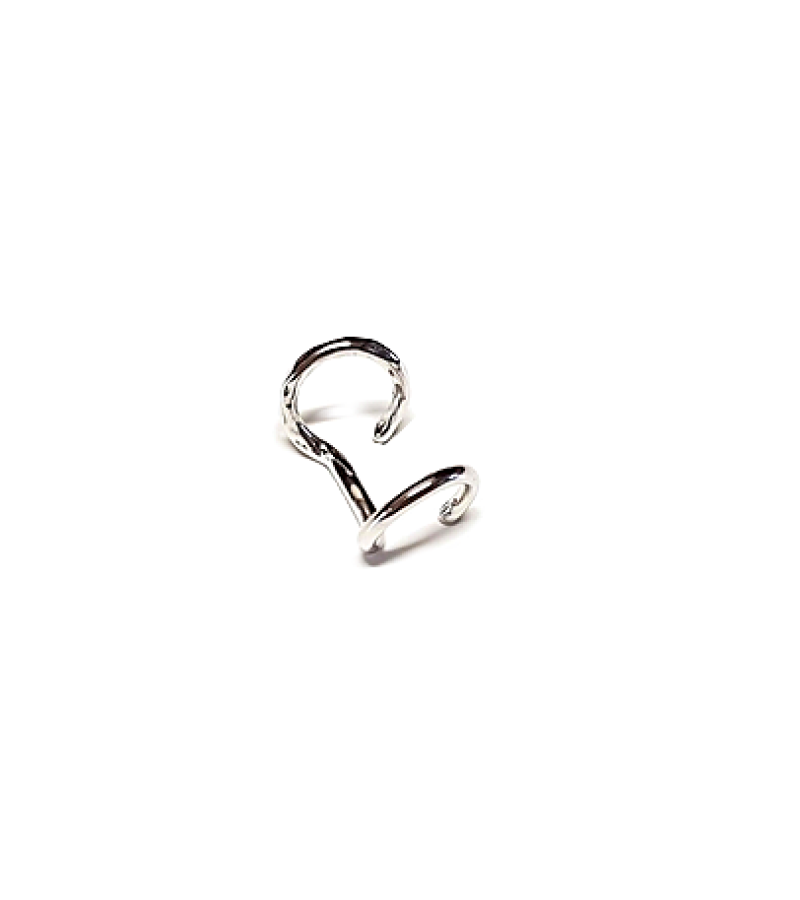 Record of Youth Park So-dam Inspired Earrings 016 - 1 Piece of Ear Cuff (No Piercings) / Silver / Produced in a week’s time - Ear Cuff