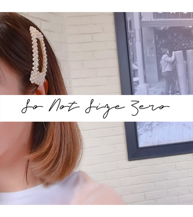Red Velvet Irene Inspired Power Up Pearl Hair Clip - Hair Accessories