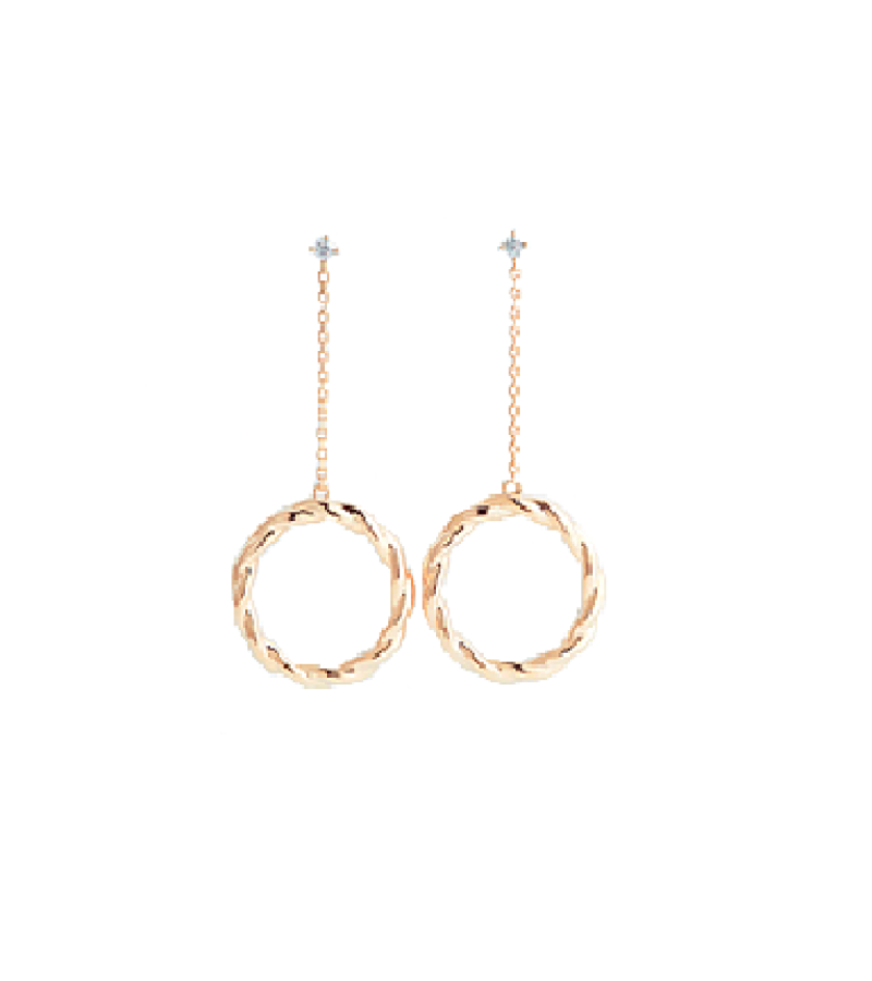 Search: WWW Lee Da Hee Inspired Earrings 015 - ONE SIZE ONLY / Gold - Earrings