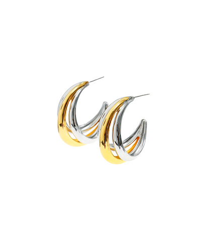 Search: WWW Lee Da Hee Inspired Earrings 016 - ONE SIZE ONLY / Silver - Earrings