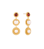 Sell Your Haunted House / Daebak Real Estate Hong Ji-A (Jang Na-ra) Inspired Earrings 002 - ONE SIZE ONLY / Gold - Earrings