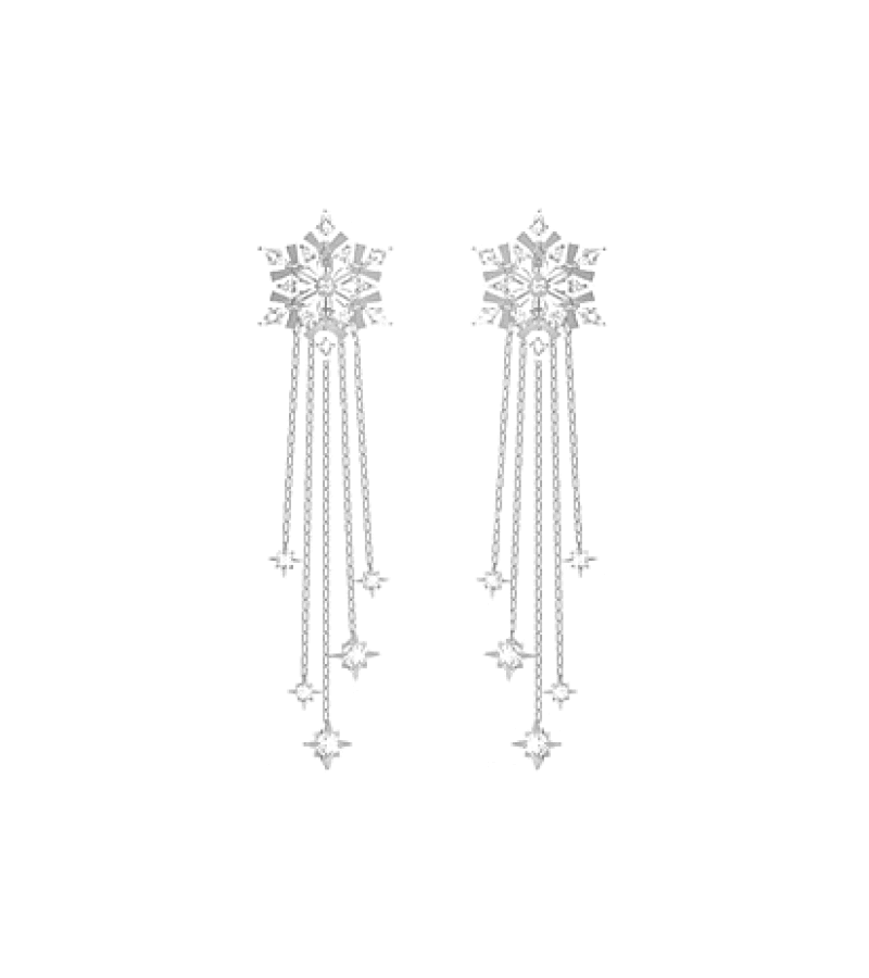 Sell Your Haunted House / Daebak Real Estate Hong Ji-A (Jang Na-ra) Inspired Earrings 006 - ONE SIZE ONLY / Silver - Earrings