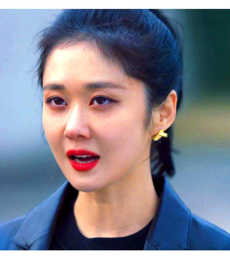 Sell Your Haunted House / Daebak Real Estate Hong Ji-A (Jang Na-ra) Inspired Earrings 011 - ONE SIZE ONLY / Gold - Earrings