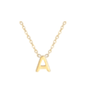 Single’s Inferno 2 Park Se-Jeong Inspired Alphabet Necklace - ONE SIZE ONLY / Gold / A - Necklaces