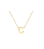 Single’s Inferno 2 Park Se-Jeong Inspired Alphabet Necklace - ONE SIZE ONLY / Gold / C - Necklaces