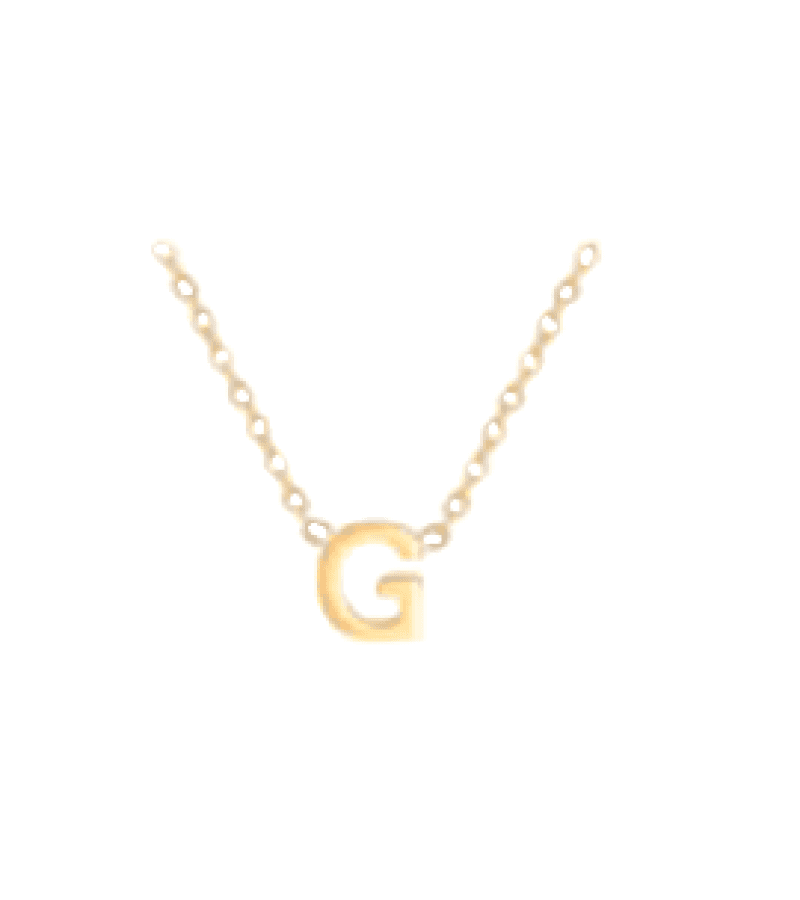 Single’s Inferno 2 Park Se-Jeong Inspired Alphabet Necklace - ONE SIZE ONLY / Gold / G - Necklaces