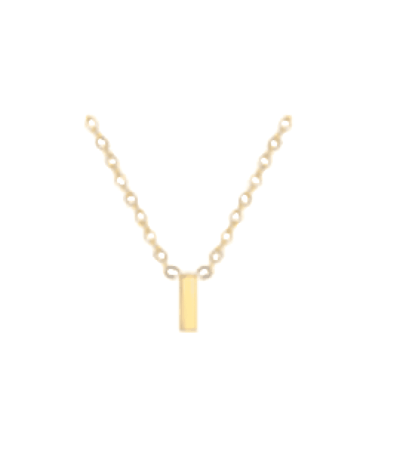 Single’s Inferno 2 Park Se-Jeong Inspired Alphabet Necklace - ONE SIZE ONLY / Gold / I - Necklaces