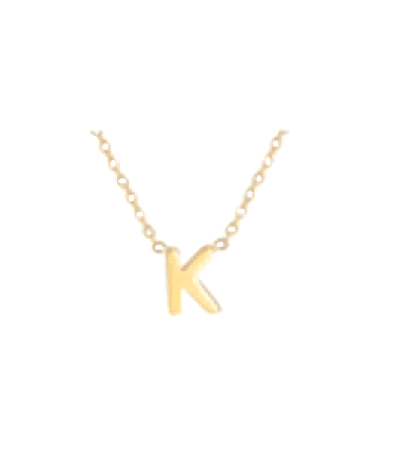 Single’s Inferno 2 Park Se-Jeong Inspired Alphabet Necklace - ONE SIZE ONLY / Gold / K - Necklaces