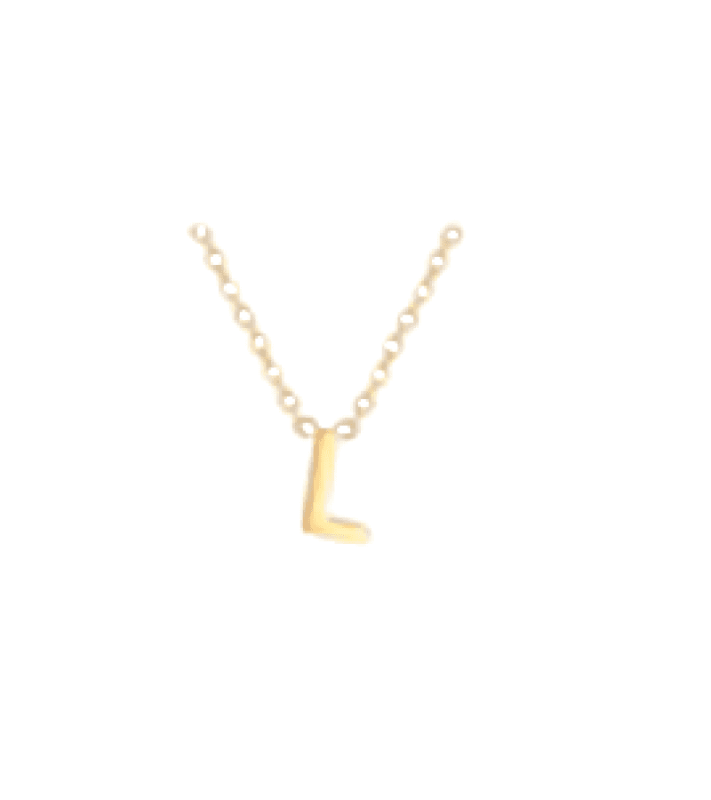 Single’s Inferno 2 Park Se-Jeong Inspired Alphabet Necklace - ONE SIZE ONLY / Gold / L - Necklaces