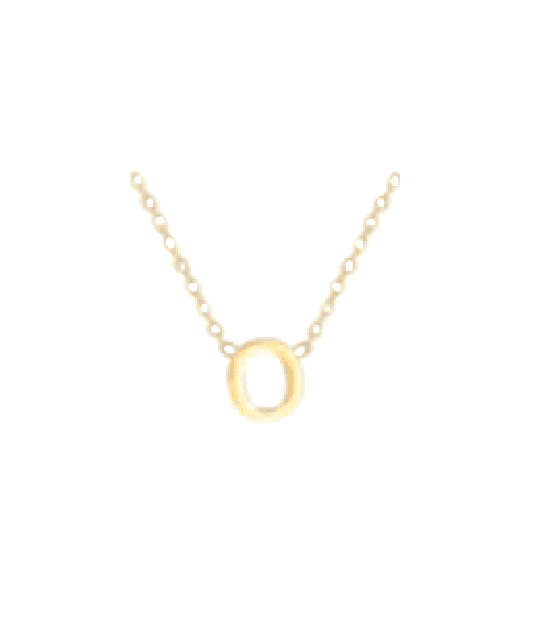 Single’s Inferno 2 Park Se-Jeong Inspired Alphabet Necklace - ONE SIZE ONLY / Gold / O - Necklaces