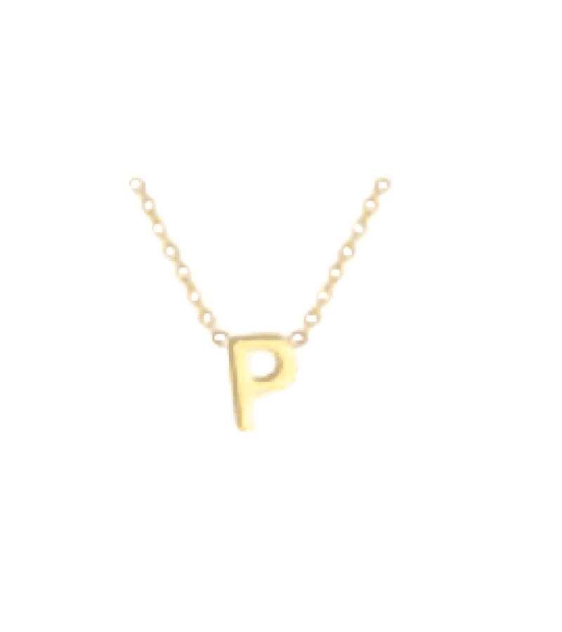 Single’s Inferno 2 Park Se-Jeong Inspired Alphabet Necklace - ONE SIZE ONLY / Gold / P - Necklaces