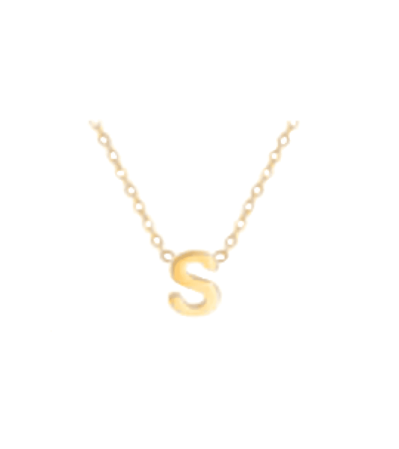 Single’s Inferno 2 Park Se-Jeong Inspired Alphabet Necklace - ONE SIZE ONLY / Gold / S - Necklaces