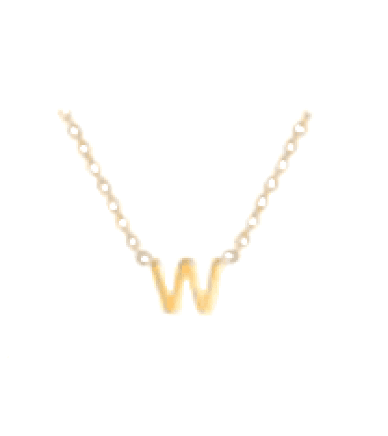 Single’s Inferno 2 Park Se-Jeong Inspired Alphabet Necklace - ONE SIZE ONLY / Gold / W - Necklaces