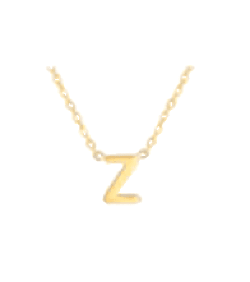 Single’s Inferno 2 Park Se-Jeong Inspired Alphabet Necklace - ONE SIZE ONLY / Gold / Z - Necklaces
