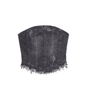 Single’s Inferno 3 Kim Gyu-ri Denim Tube Top 001 [100% Authentic!] - SIZE 1 - Asian Petite Size S {Normal Size XS) / Black / Dispatched only