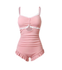 Single’s Inferno 3 Yoo Si-eun Inspired Swimwear 001 - Asian Petite Size M (Normal S) / Pale Pink Swimsuits