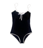 Single’s Inferno 4 Chung You-jin Inspired Swimsuit 001 - Asian Petite Size S (Normal Size XS) / Black - Swimsuits