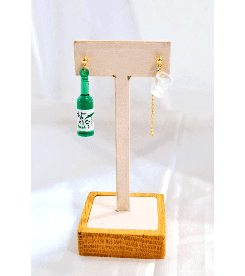 Soju Earrings - ONE SIZE ONLY / Gold / 100% Handmade in South Korea - Earrings